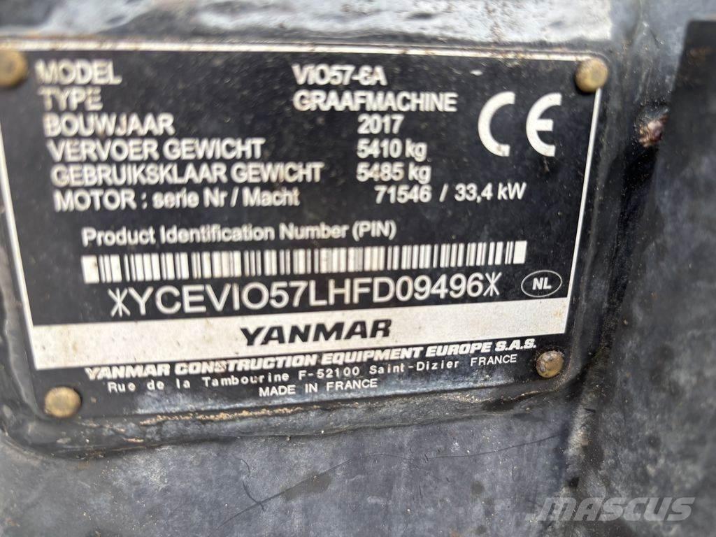 Yanmar YAN VIO57 Mini bagri <7t