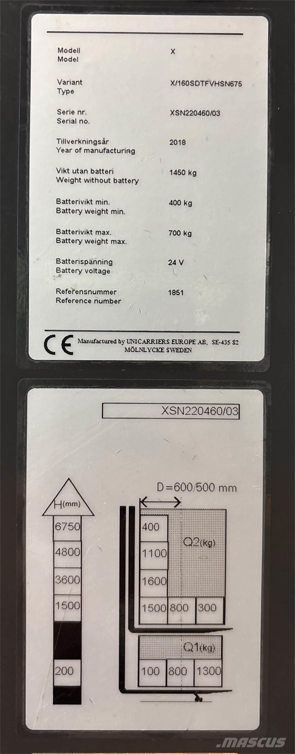 Atlet X160 Ročni električni viličar