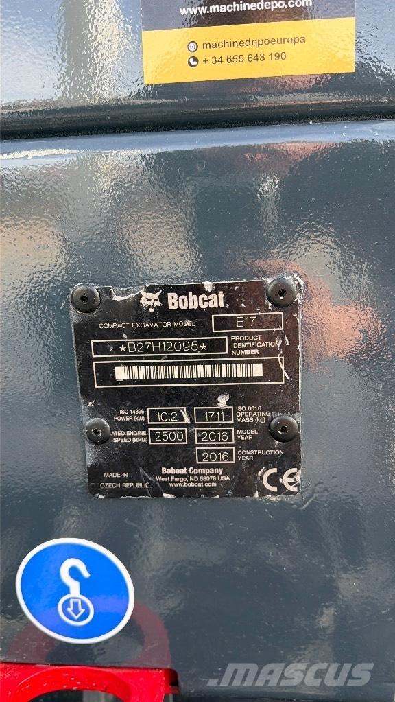 Bobcat E 17 Mini bagri <7t