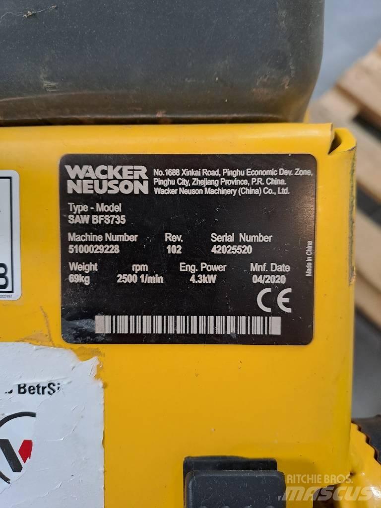 Wacker Neuson BFS735 Žage za kamen in beton