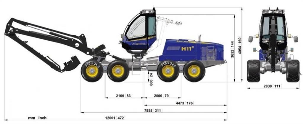 Rottne 651-55449 Podvozje in vzmetenje