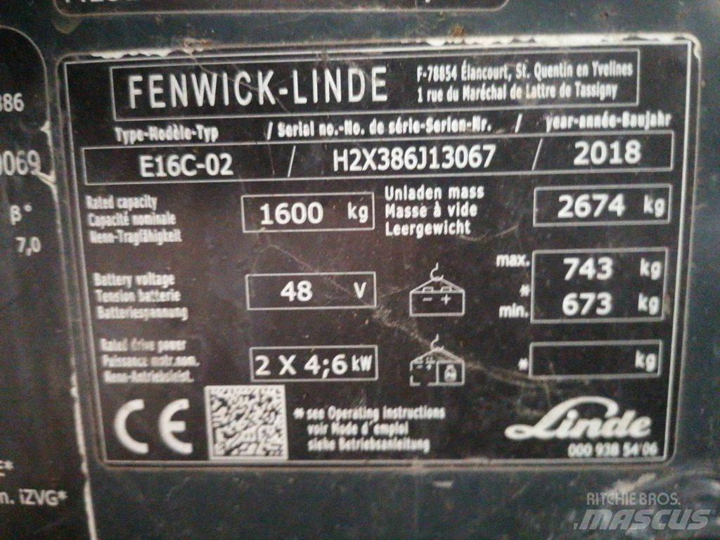 Linde E16C Električni viličarji