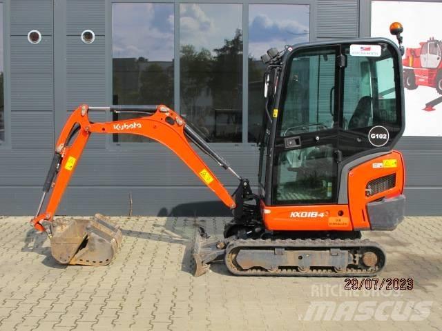 Kubota KX 018-4 Mini bagri <7t