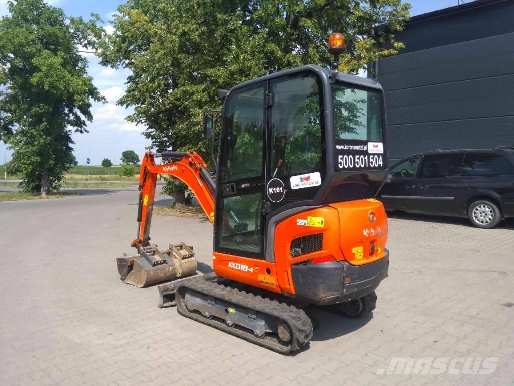 Kubota KX 018-4 Mini bagri <7t