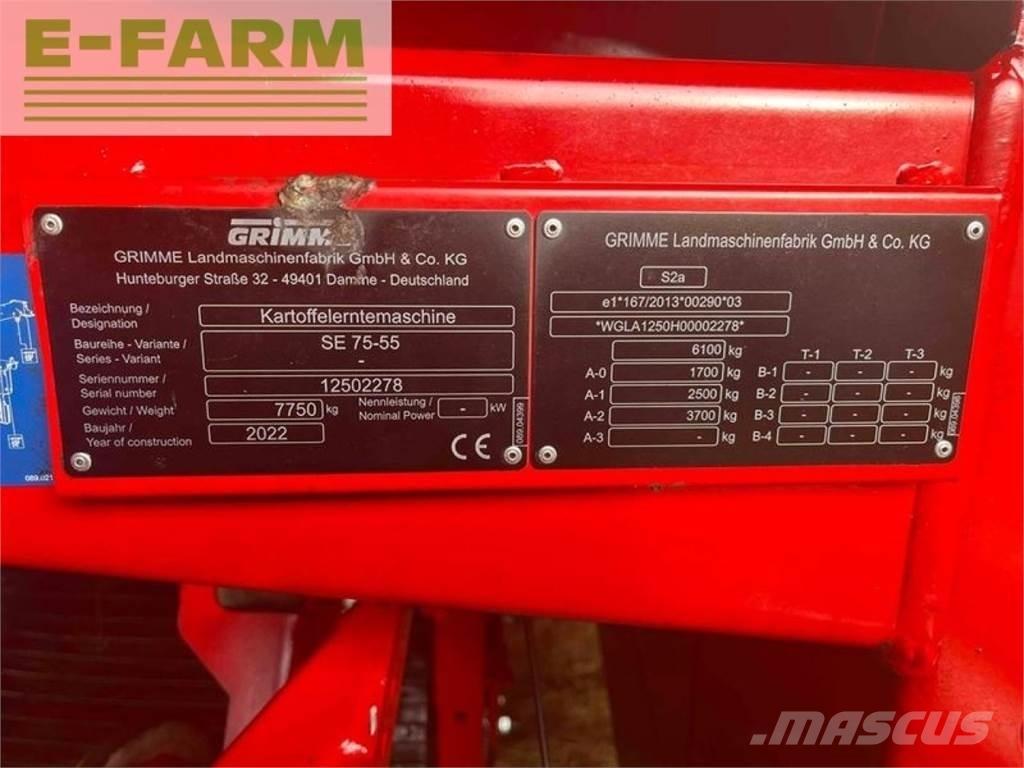 Grimme se 75-55 sb Stroji za žetje krompirja