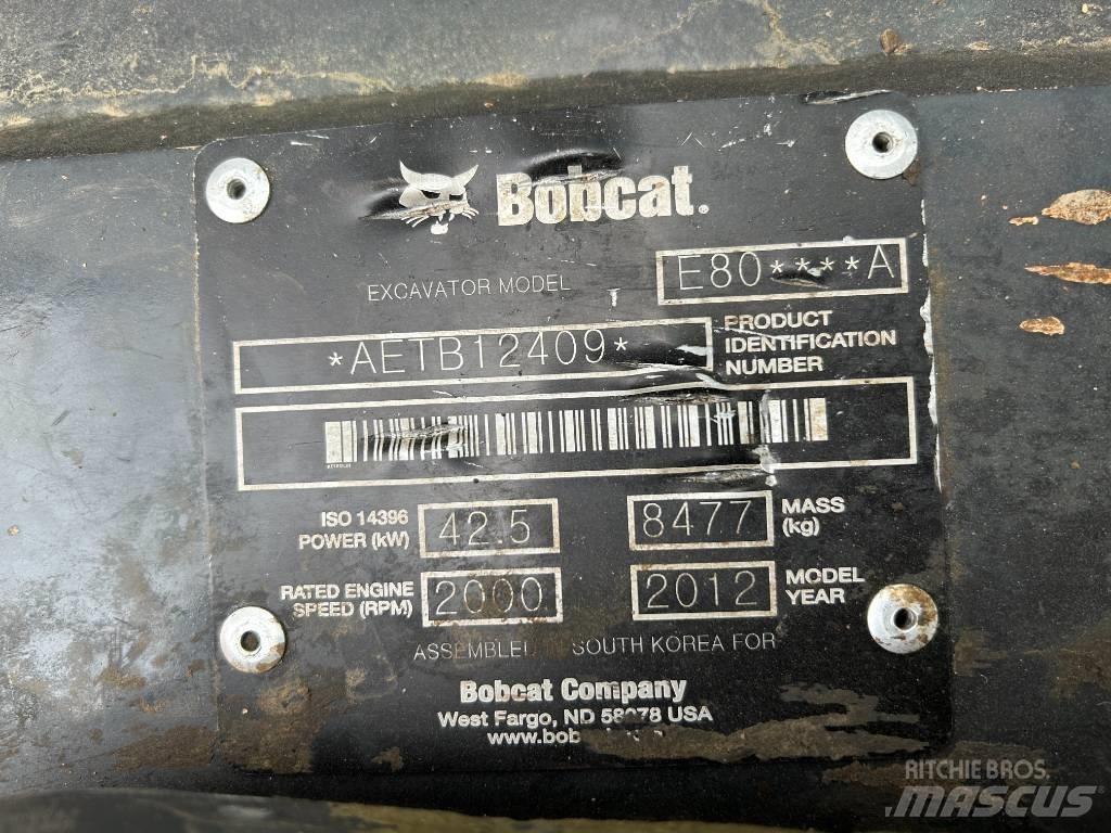 Bobcat E 80 Bagri goseničarji