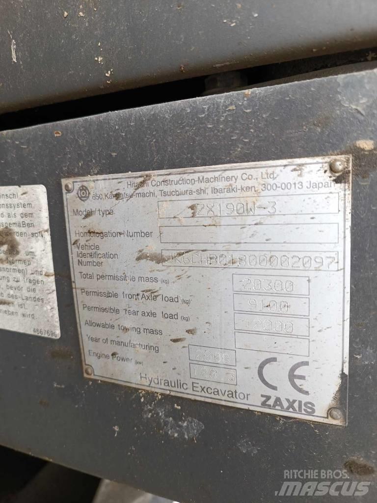 Hitachi ZX 190 W-3 Bagri na kolesih
