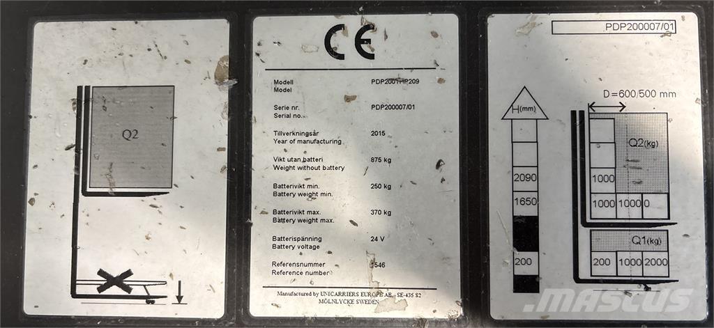 Atlet PDP200 Samopogonski ročni viličarji