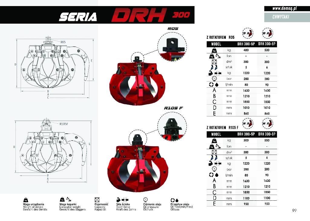  DEMOQ DRH280-6P Grabeži