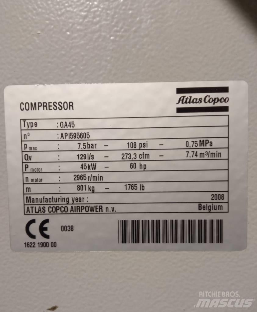 Atlas Copco GA45 Kompresorji