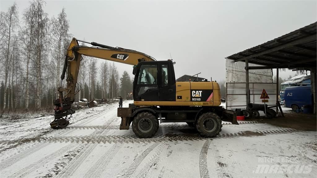 CAT 316 D Bagri na kolesih