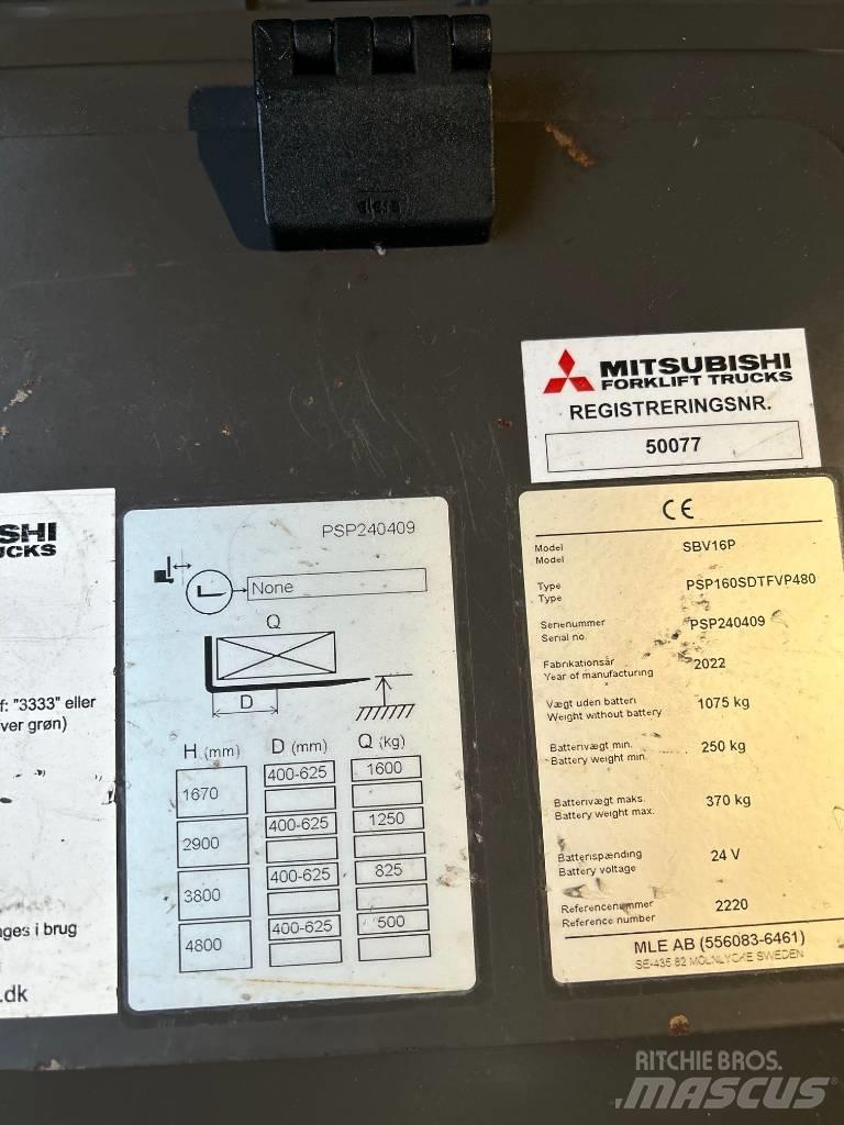 Mitsubishi SBV 16 P Samopogonski ročni viličarji