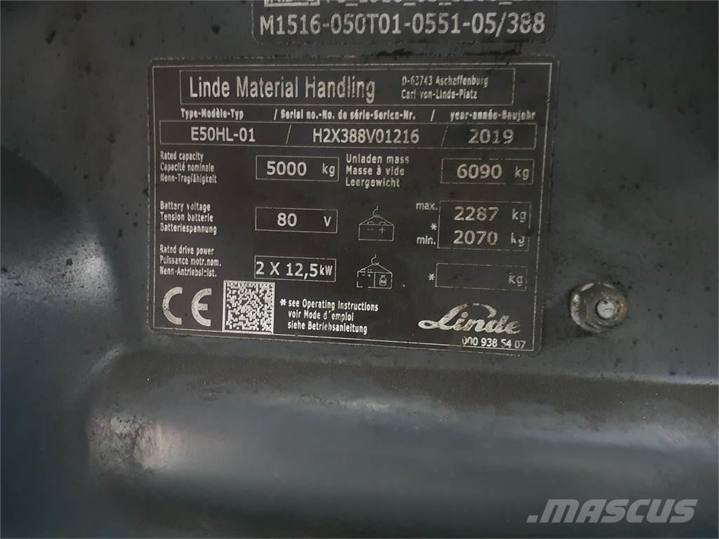 Linde E50HL Električni viličarji