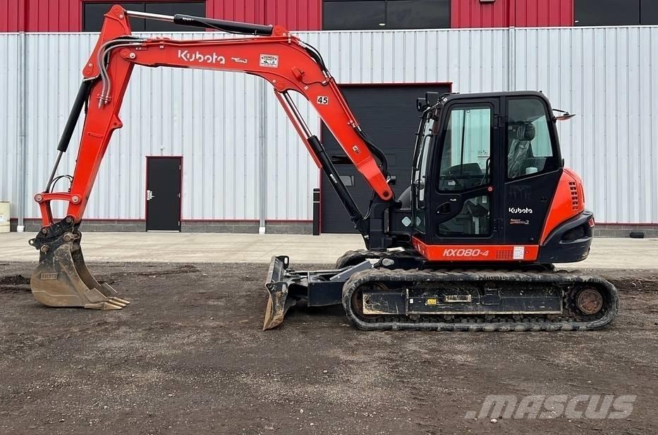 Kubota KX 080-4 Midi bagri 7t – 12t
