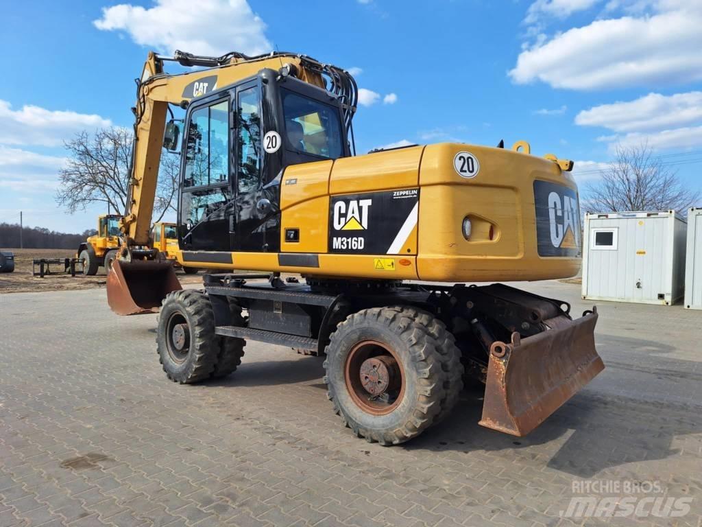 CAT M 316 D Bagri na kolesih