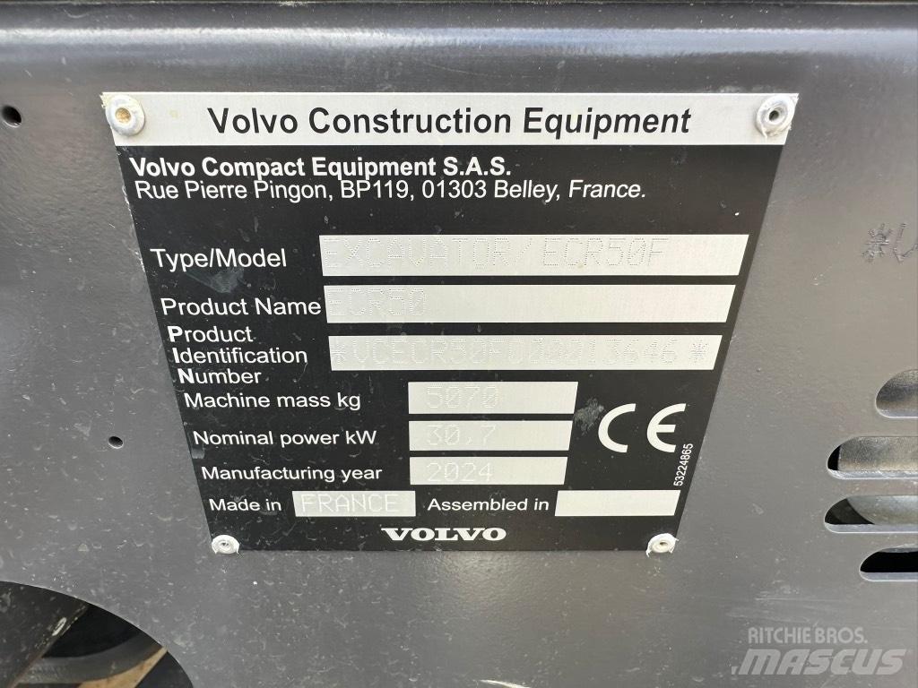 Volvo ECR50 F Mini bagri <7t