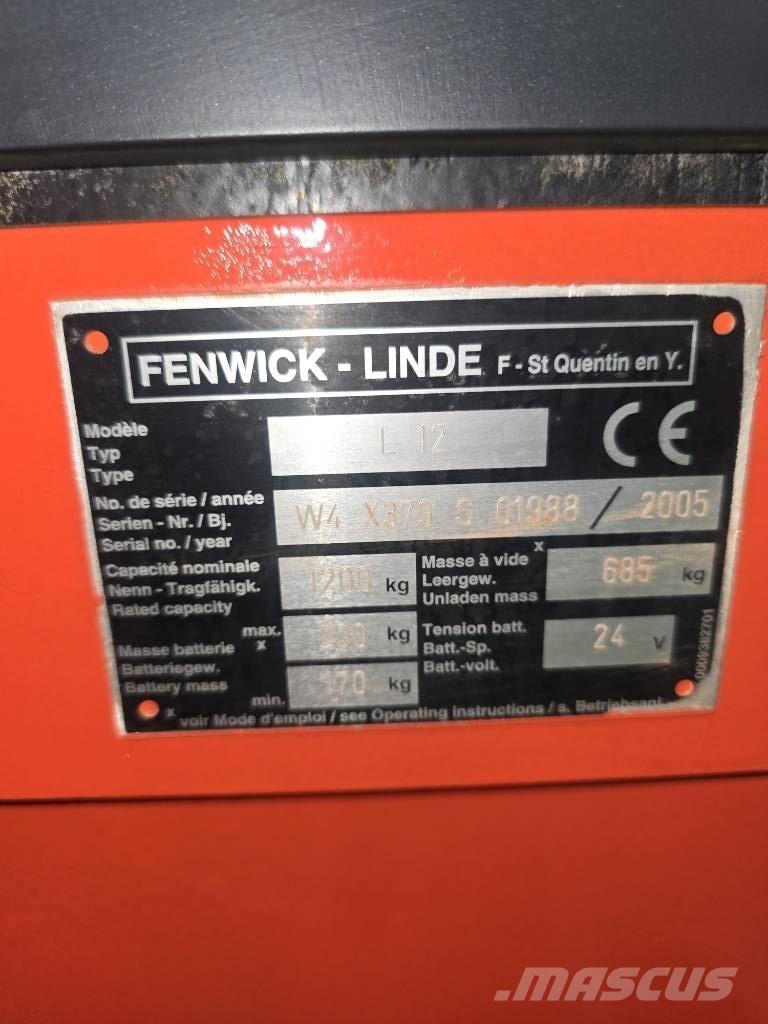 Linde L 12 Samopogonski ročni viličarji
