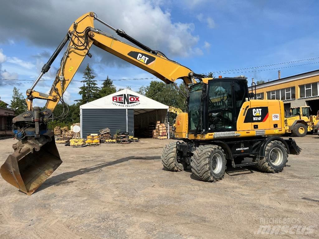 CAT M 314 F Bagri na kolesih