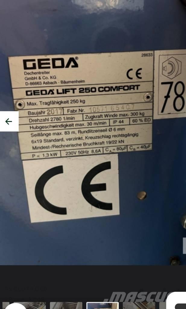 Geda Comfort 250 Vitle, dvigala in gradbeni dvižni sistemi