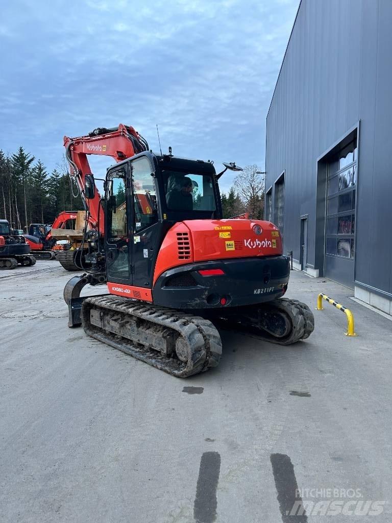 Kubota KX 080-4 Mini bagri <7t