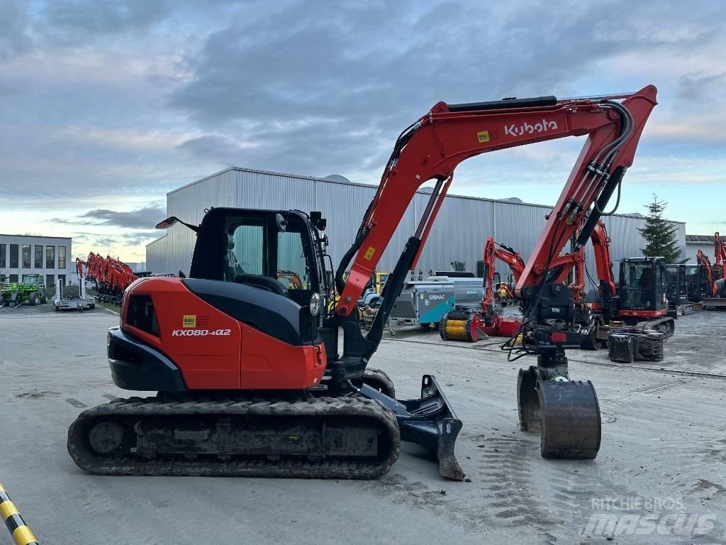 Kubota KX 080-4 Mini bagri <7t