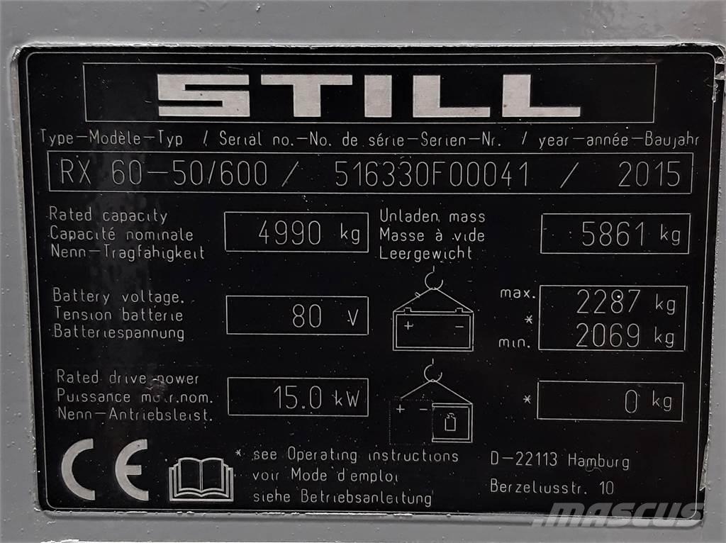 Still RX60 50 600 Električni viličarji