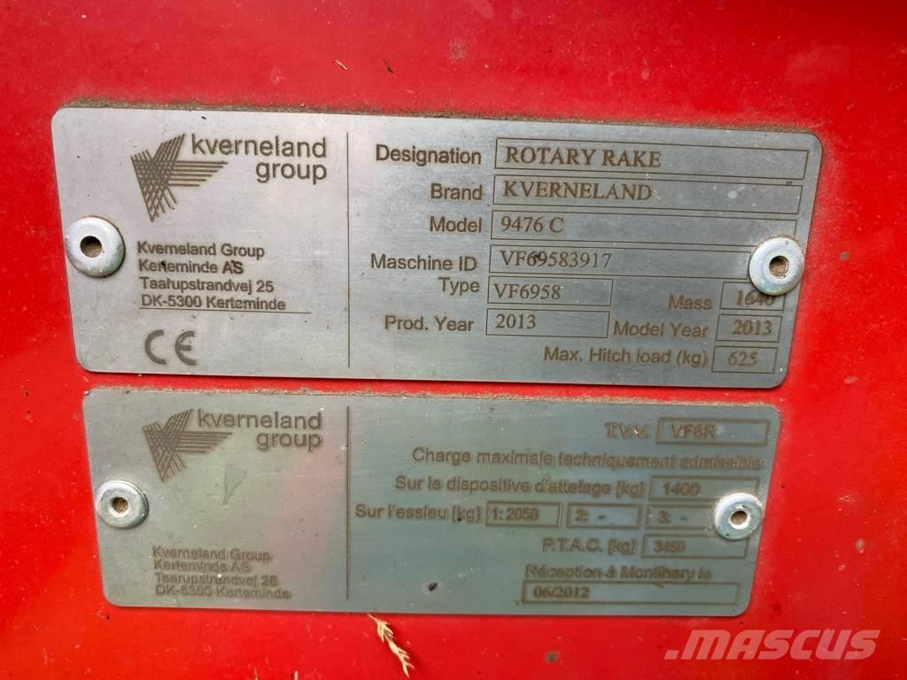 Kverneland 9476C Zgrabljalniki