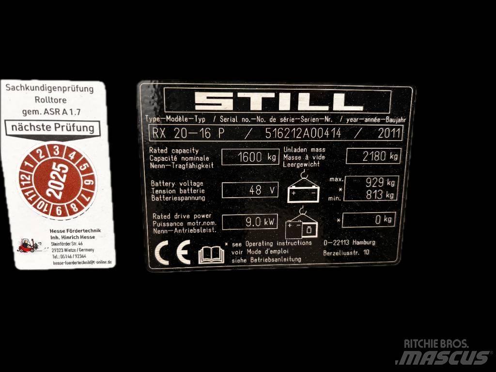 Still RX20-16P Električni viličarji