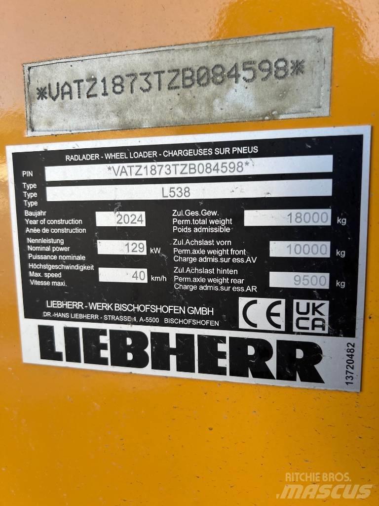Liebherr L 538 Kolesni nakladalci