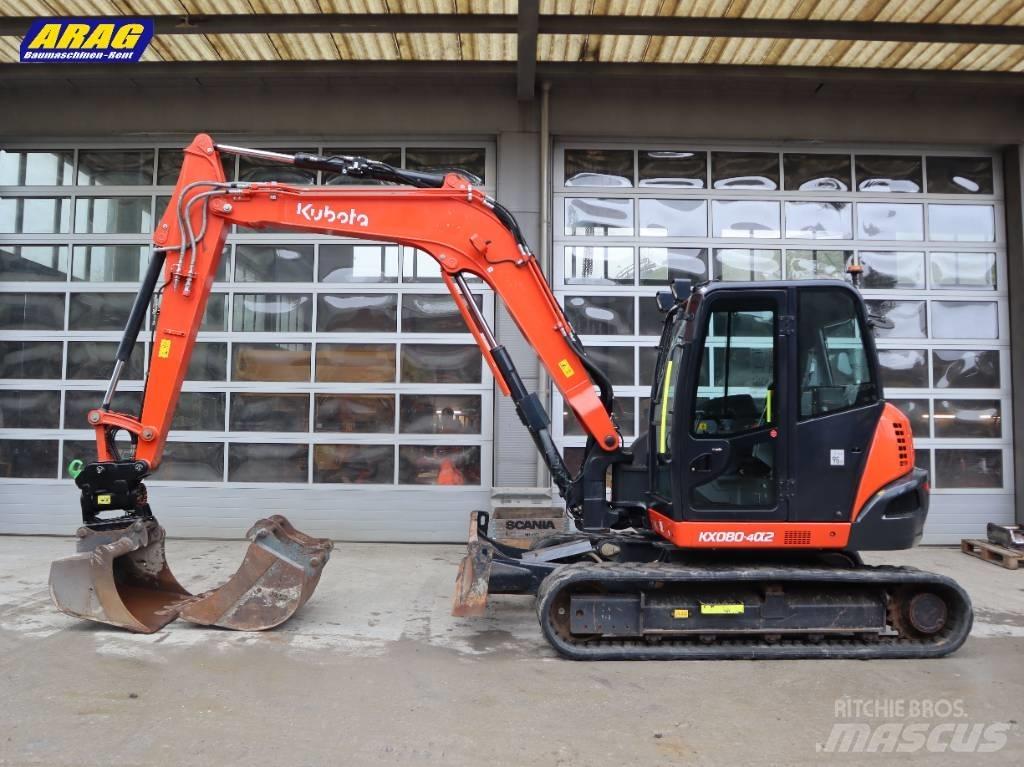 Kubota KX 080-4 Midi bagri 7t – 12t