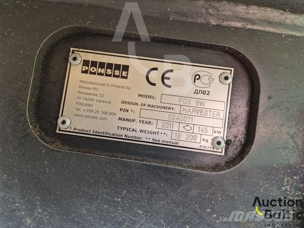 Ponsse Fox 8W Harvesterji