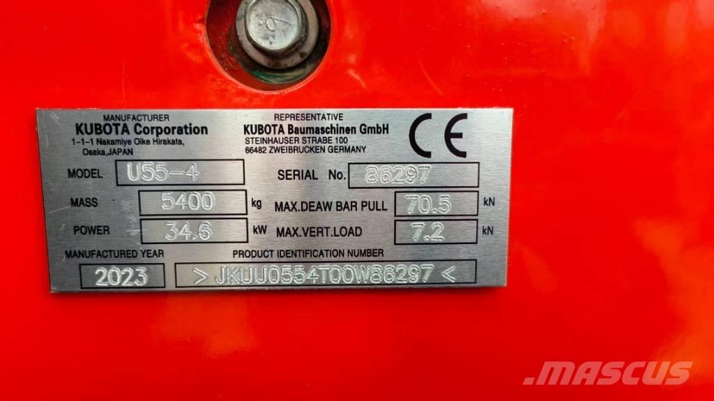 Kubota U 55-4 Mini bagri <7t