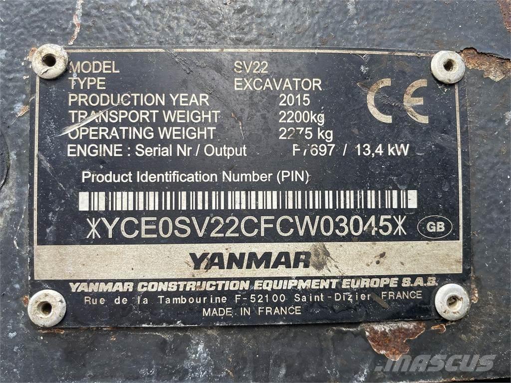 Yanmar SV22 Bagri na kolesih