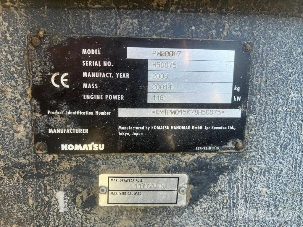 Komatsu PW 200-7 Bagri na kolesih
