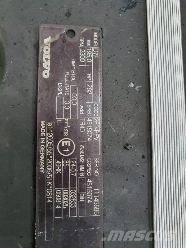 Volvo D7F Motorji