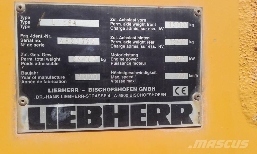 Liebherr L 564 Kolesni nakladalci