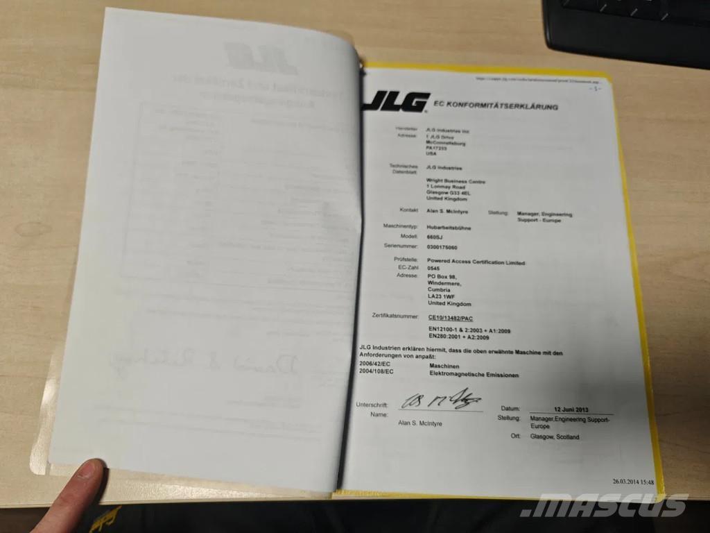 JLG 660 SJ Teleskopske dvižne ploščadi