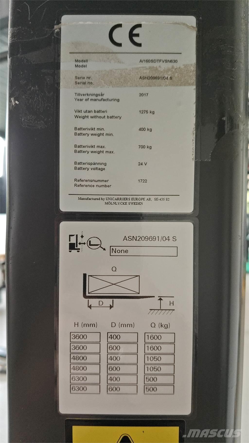 Atlet A160 Samopogonski ročni viličarji