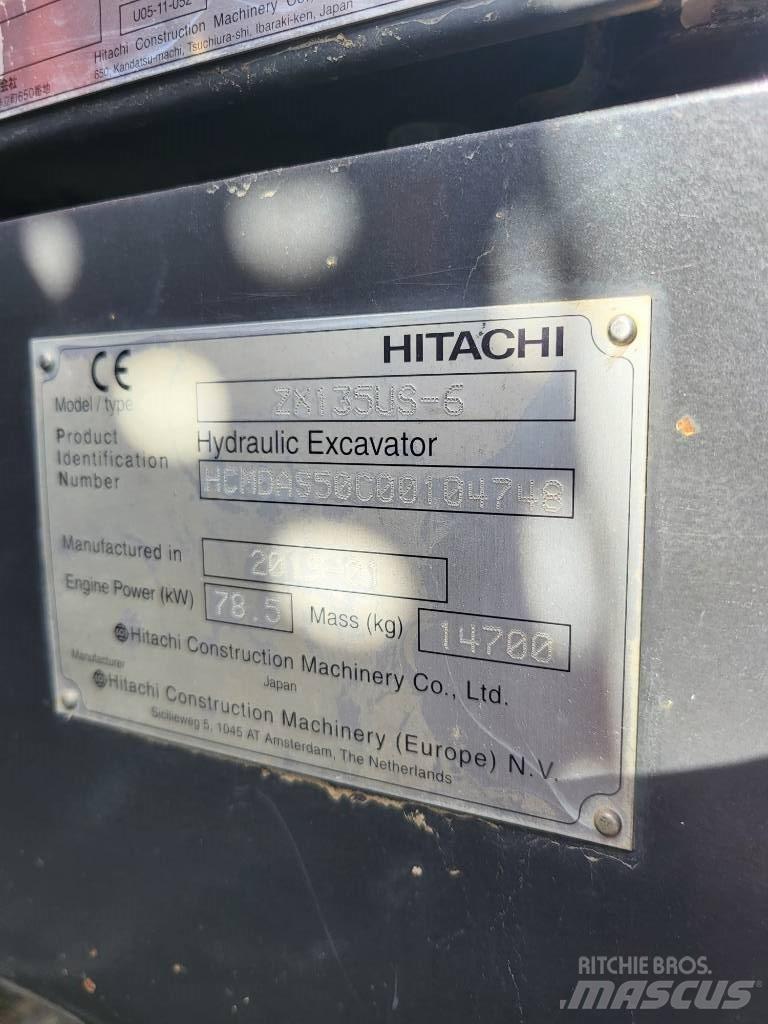 Hitachi ZX 135 US-6 Bagri goseničarji
