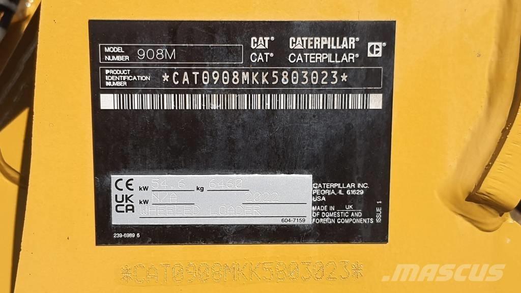 CAT 908M  Cat 908 Kolesni nakladalci