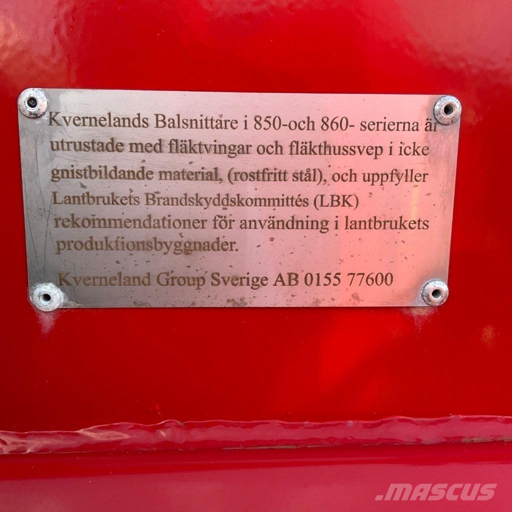 Kverneland 852 Rezač za bale, oprema za rezanje in odvijanje bal