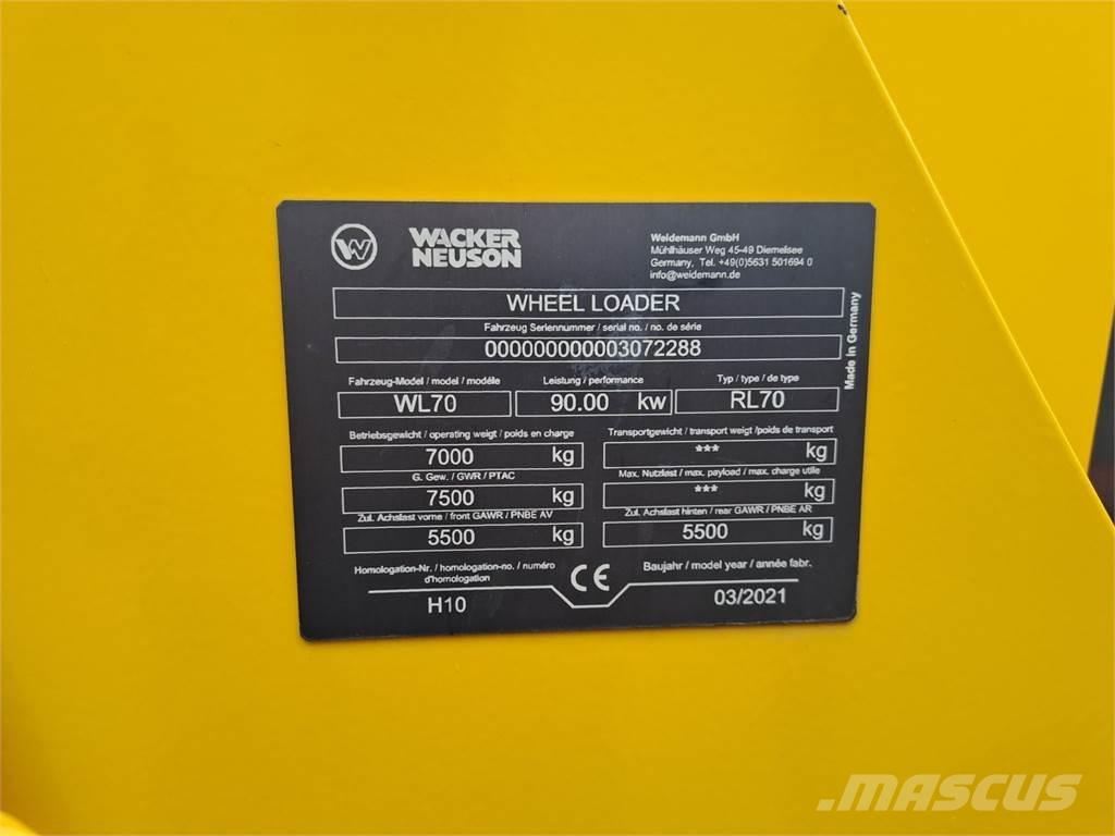 Wacker Neuson WL70 Kolesni nakladalci