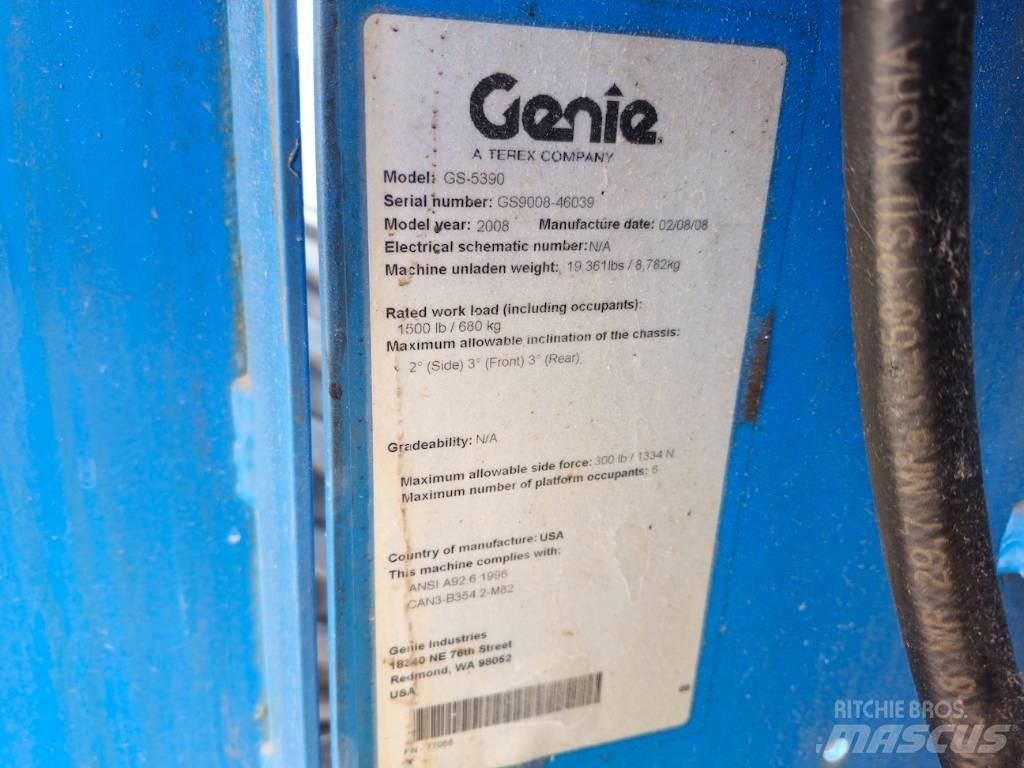 Genie GS-5390 Škarjaste dvižne ploščadi