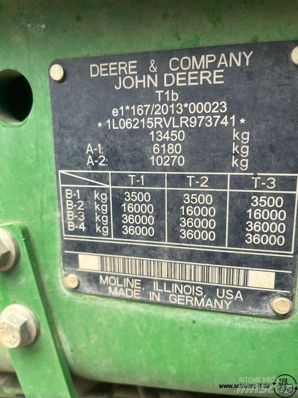 John Deere 6215R Traktorji