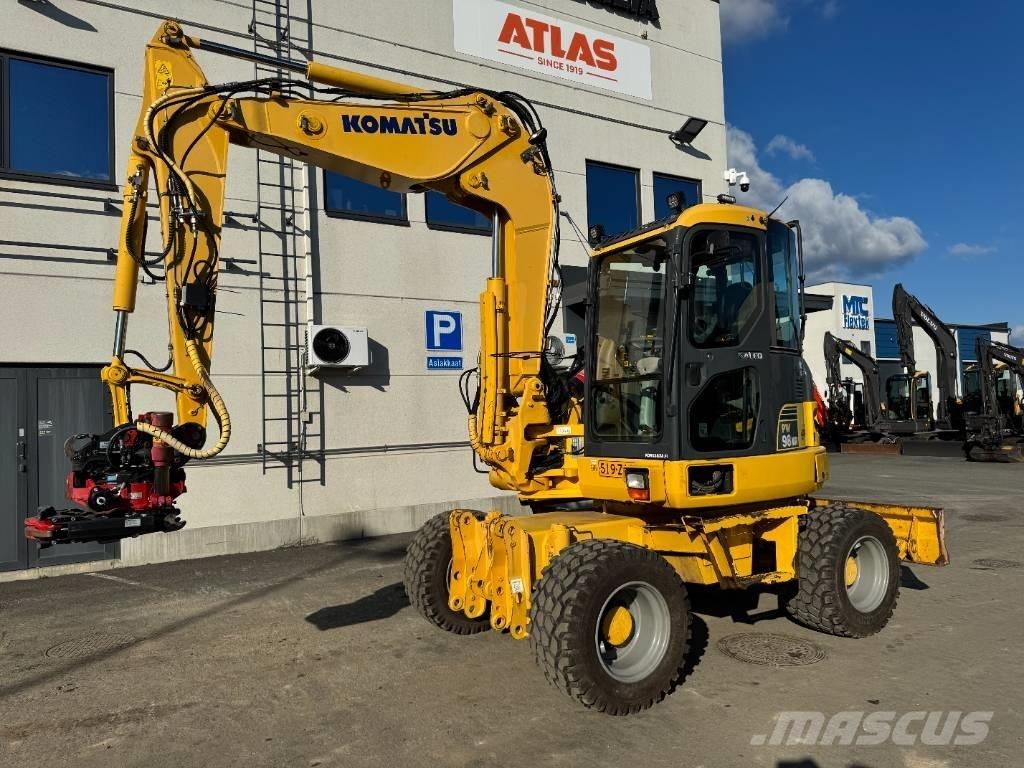 Komatsu PW 98 MR-6 Bagri na kolesih