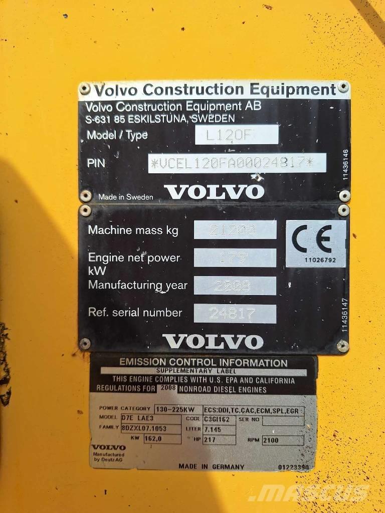 Volvo L 120 F Kolesni nakladalci