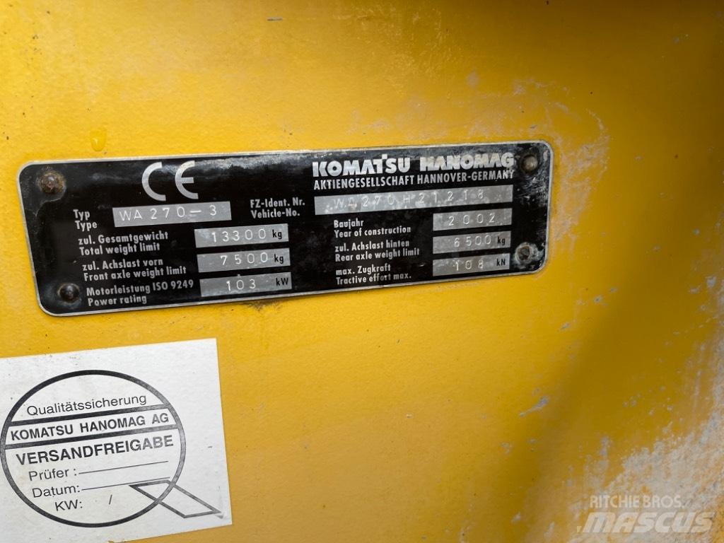 Komatsu WA 270-3 Kolesni nakladalci