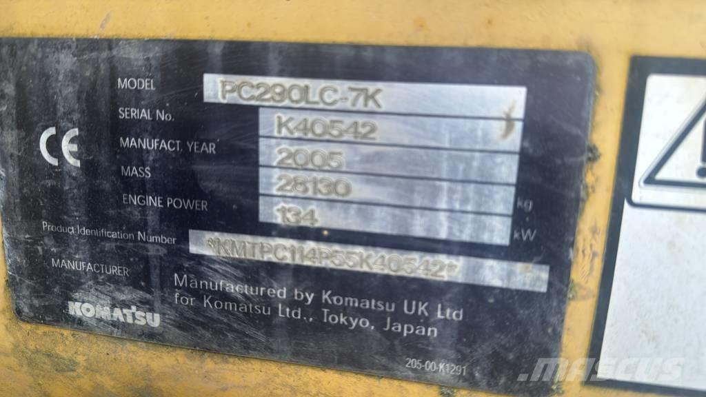 Komatsu PC 290 LC-7K Bagri goseničarji