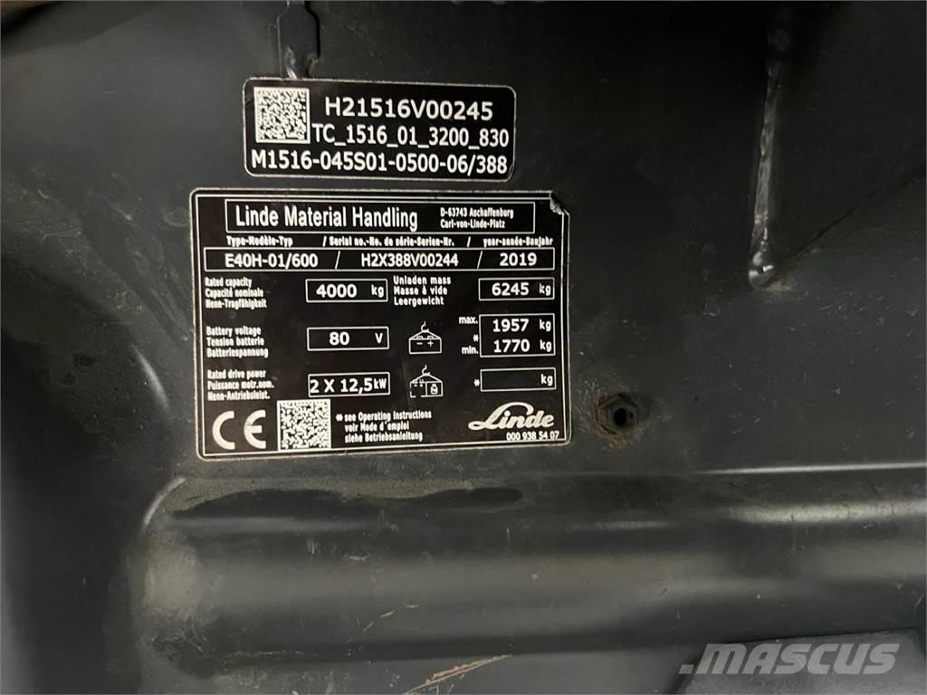 Linde E40H-01/600 Električni viličarji