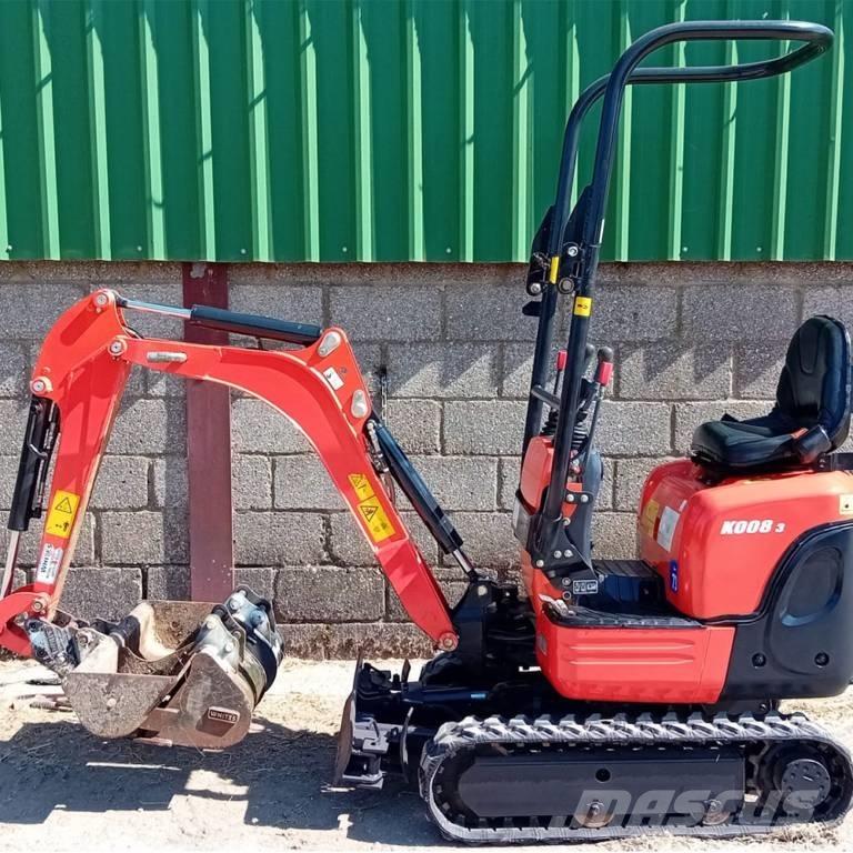 Kubota K 008-3 Mini bagri <7t
